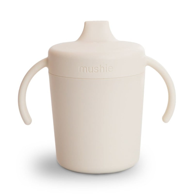 Taza didáctica con asas solid ivory