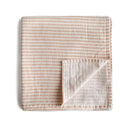 Muselina print natural stripe