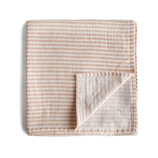 Muselina print natural stripe